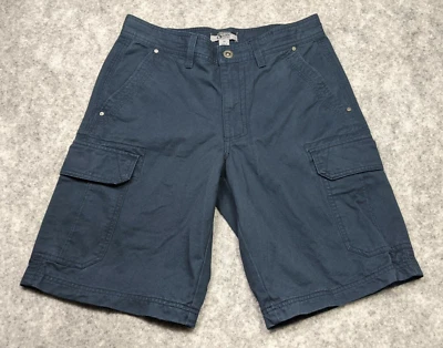 Gander Mountain Cargo Shorts 31 inch Blue Guide Series 100% Cotton Hiking — 第 1/4 张图片