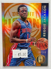 Reggie Jackson 2015-16 Panini Gold Standard #56 Detroit Pistons #'d /299