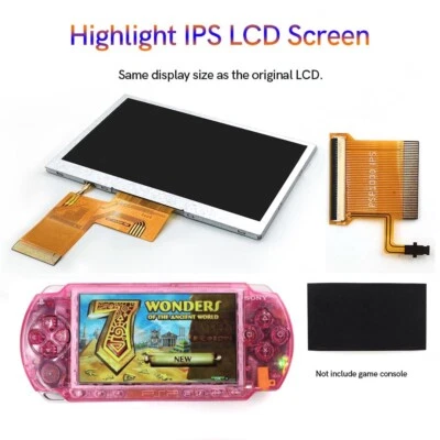 High Backlight IPS Screen Kit With Cable 500/1000 Luminance For PSP 1000/1001 - Image 1 of 4