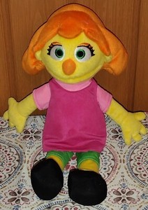 Gund Sesame Street Julia Plush Muppet Stuffy Toy 14" Autistic Character Autism G
