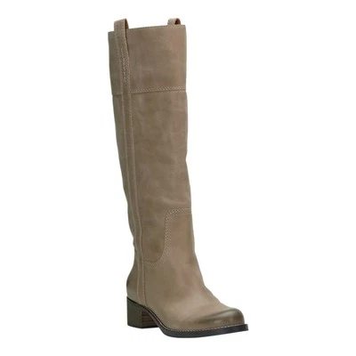 Lucky Brand Women's Hybiscus Knee High Leather Riding Boots Beige Size 6 1/2 - Image 1 of 4