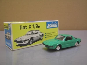 Solido #33 Fiat X 1/9 Green with black interior made in France 1/43 scale NMIB - Picture 1 of 11