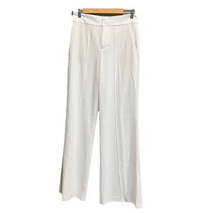 Alice + Olivia Classics weiß Dylan hoher Bund weites Bein Damen Hose Größe 4 - Bild 1 von 5