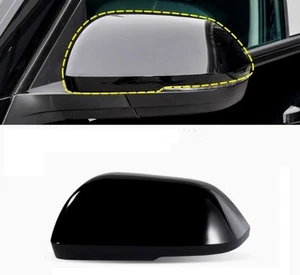 Black Left Drive Side Rearview Mirror Cover Cap For Volkswagen Atlas 2018-2022 - Picture 1 of 3