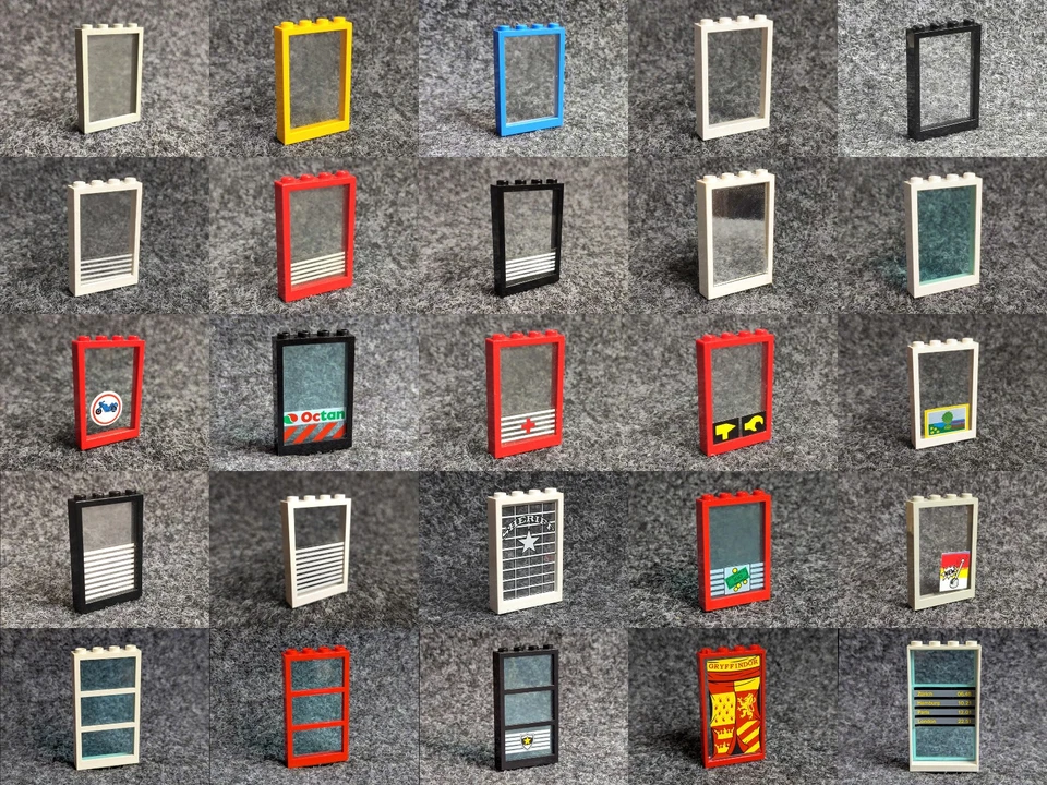 Lego 2493 2493a 4347 6160 Fenster mit Glas 1 x 4 x 5 Panel - FARBE + ART wählen - Bild 1 von 1