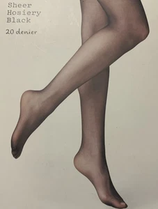 A New Day Damen transparente Ebenholz Strumpfhose 20 DEN Gr. S/M schwarz NEU - Bild 1 von 11