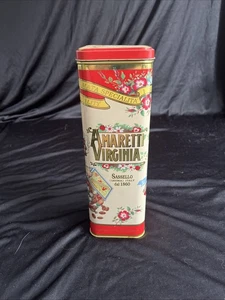 Amaretti Virginia Hexagonal Collectable Italian Biscuit Tin Empty Collectable - Picture 1 of 5