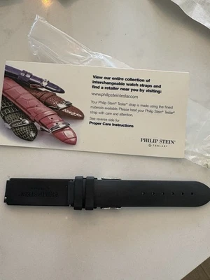 Philip Stein Teslar correas de reloj, 2 negras con caja Foto 1 de 4