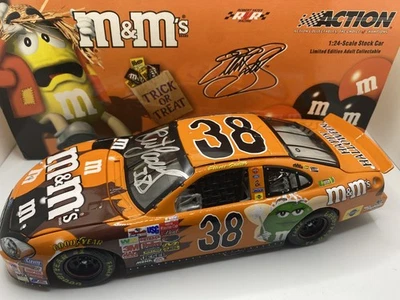 2003 Elliott Sadler M&M's - Halloween 1/24 Action NASCAR Autographed Diecast - Image 1 of 3