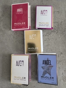 Mugler ALIEN, NOVA, ANGEL, HYPERSENSE EDP 5 X 1.2ml Perfume Travel Mini New - Picture 1 of 4