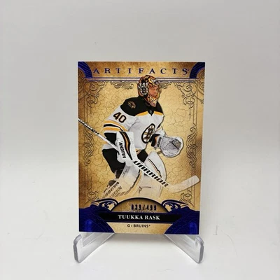 2020-21 Upper Deck Artifacts Blue Sapphire /499 Tuukka Rask #42 - Image 1 of 2