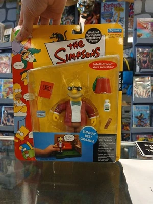 Los Simpson Sunday Best Grampa Playmates World Of Springfield Figura Serie #9 Foto 1 de 3