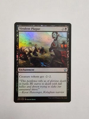Virulent Plague - Dragons of Tarkir - MTG - X1 FOIL - Image 1 of 2