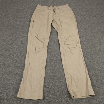 Pantalones PrAna Mujer 10 Altos Beige Calce Recto Senderismo Nylon Elastizados 32x32 Exterior Foto 1 de 4