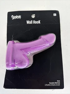 Spencers lila Penis Wand Haken Harz 4,5" - Bild 1 von 2