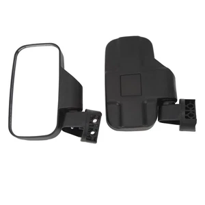 ༝Pair Of UTV Side Rear View Mirrors Wide Viewing Easy Adjustment Roll Bar - Picture 1 of 24