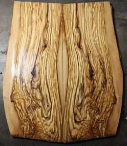 Figura de guitarra exótica de madera de olivo con correas de araña y línea de tinta .46" thk 2723 - Imagen 1 de 12
