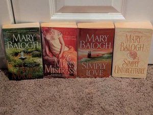 Lot of 4 MARY BALOGH Historical Romance Paperback Books - Picture 1 of 6