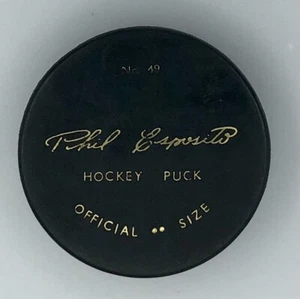 Phil Esposito Official Size Souvenir Hockey Puck #49 BOSTON BRUINS - Picture 1 of 2