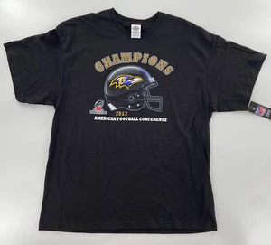 Baltimore Ravens Shirt Adult Extra Large NFL 2012 AFC Conference Champions NEW - Picture 1 of 7