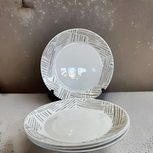 Juego de 4 platos de ensalada/merienda Corelle Everyday Expressions Glass Geométrica 7,5" - Imagen 1 de 13