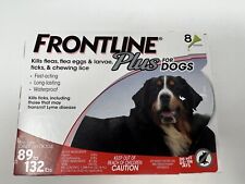 Frontline Plus X-Large Dog 89-132lbs 8 doses Flea & Tick Brand New