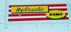 Marx Hydraulic Dump Truck Replacement Sticker MX-028 - Imagen 1 de 1