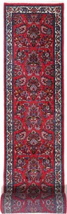 Sarough Teppich Orient Perser Rug Pink Natur Blau Schurwolle Läufer Übermaß XXXL - Picture 1 of 1