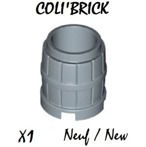 Lego 2489 - 1x Baril Container Barrel 2x2x2 - Bleu / Sand Blue - NEUF - Imagen 1 de 1