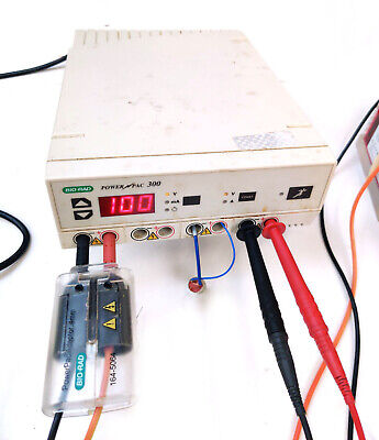 Biorad PowerPac 300 Electrophoresis Power Supply W/ Powerpac Adaptor 1645064 4mm • 125.60£