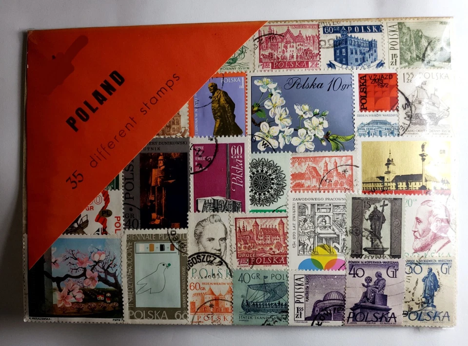 ◇MintSF◇1970s & Before, Packet Of 35 Used Stamps, Poland - Image 1 of 1