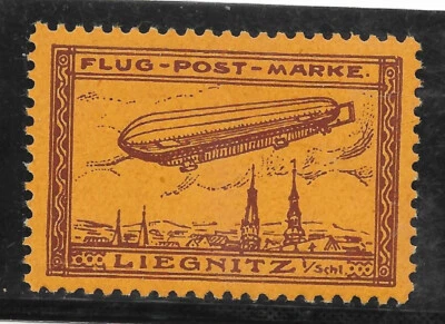 GERMANY HALBAMTLICHE FLUGMARKEN Mi# 11b MH Signed at back - Image 1 of 2