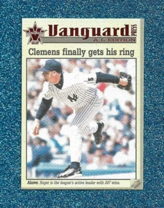 2000 PACIFIC VANGUARD PRESS AL #6 ROGER CLEMENS YANKEES RED SOX BLUE JAYS ASTROS - Picture 1 of 1