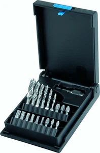 Holzbohrersatz 3-10mm HSS-G , mit Bitschaft , + Bits Kreuz/Torx , und Halter - Bild 1 von 1