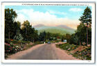 1934 Picturesque View of Blue Mountain New State Highway to Inlet NY Postcard