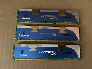 X3 KINGSTON HYPERX BLU KHX1600C9D3K3/6GX 6GB DDR3 12800 DESKTOP RAM A4-13(2) - Picture 1 of 3