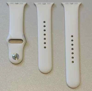 Apple Watch biały pasek sportowy seria 1 2 3 38mm 4 5 6 SE 40mm 7 8 9 41mm 190 42mm - Zdjęcie 1 z 10