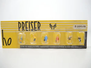 Preiser S 2011 / 16- Preiserfiguren Reisende, 6 Stück aus der '50 Jahre, TOP OVP - Bild 1 von 5