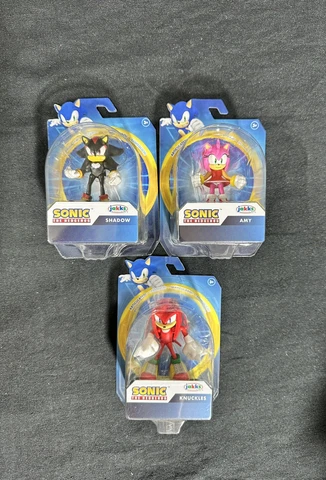 Sonic the Hedgehog ~ Lot of 3 ~ 2.5 inch Amy, Shadow, and Knuckles Cover