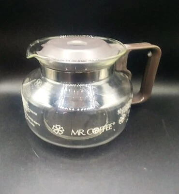 Jarra de vidrio de repuesto para cafetera Mr 12 tazas gris margarita tapa con mango gris Foto 1 de 4