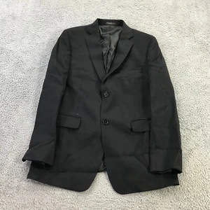 John Varvatos Blazer Boys 16 R Wool Black Sport Coat Jacket Casual Youth Suit - Picture 1 of 11
