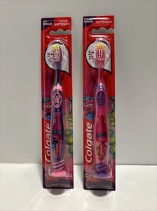 Colgate (2 Pack) Of TROLLS Extra Soft Kids Toothbrushes Ages 5+ - Picture 1 of 3