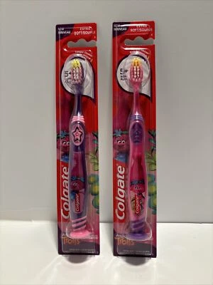 Colgate (2 Pack) Of TROLLS Extra Soft Kids Toothbrushes Ages 5+ - Image 1 of 3
