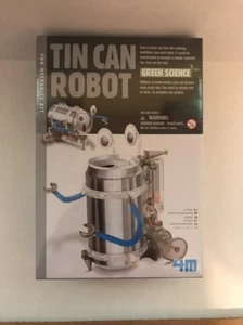 4M Tin Can Robot Green Science Brand New Over Ages 8 Years - Picture 1 of 2