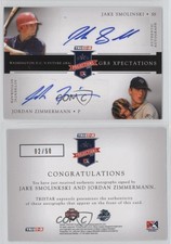 2008 PROjections GR8 Xpectations Dual /50 Jordan Zimmermann Jake Smolinski Auto