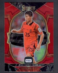 2023 Panini Select FIFA Terrace Woo-Yeong Jeong Red Prizm Korea #35