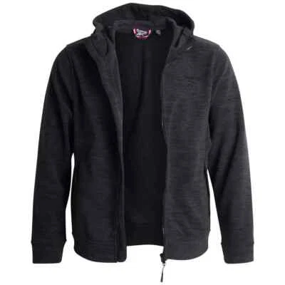 Sudadera Reebok Para Hombre 2XL Gris Jaspeado Cremallera Completa Capucha Chaqueta Polar - Nueva Con Etiquetas Foto 1 de 4