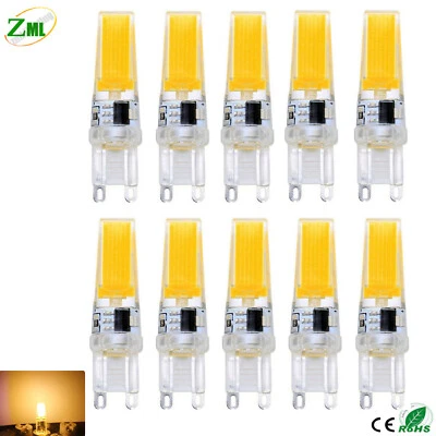 10X G9 LED Bulb COB 6W 220V Warm White Capsule Lamp Dimmable Corn Bulb - Image 1 of 4