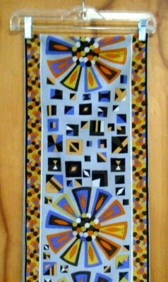 Bufanda Emilio Pucci Diseño Geométrico Multicolor 100% Seda Pura Hecha en Italia! Foto 1 de 4