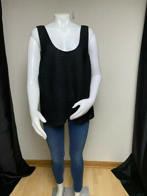 C-37 JS Collections woman. Shirt Black color. Sleeveless. 18 size. Top, Tunic - Image 1 of 4
